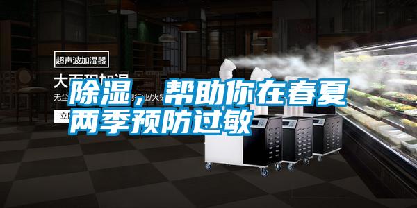除濕，幫助你在春夏兩季預防過敏