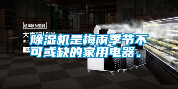 除濕機是梅雨季節不可或缺的家用電器。