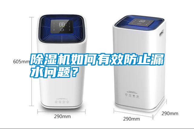 除濕機如何有效防止漏水問題？