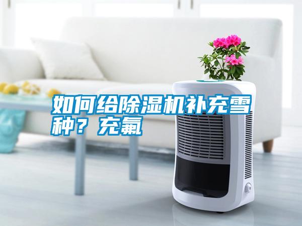 如何給除濕機補充雪種？充氟
