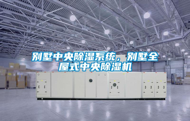別墅中央除濕系統，別墅全屋式中央除濕機