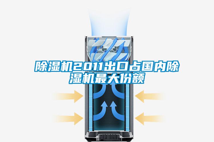 除濕機2011出口占國內除濕機最大份額