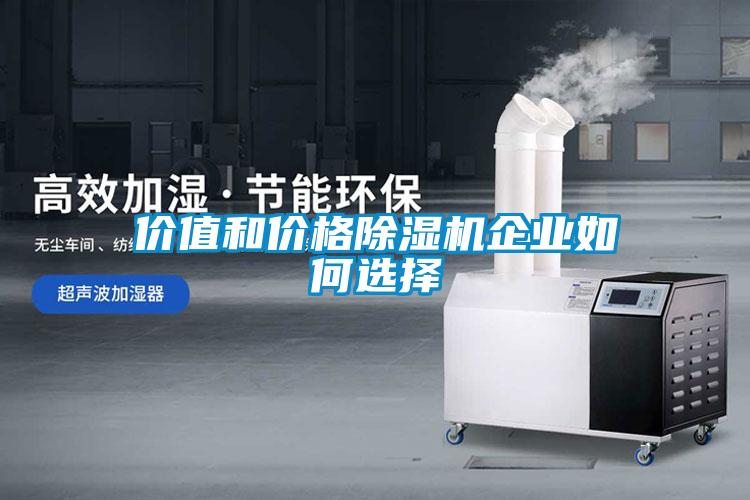 價(jià)值和價(jià)格除濕機(jī)企業(yè)如何選擇