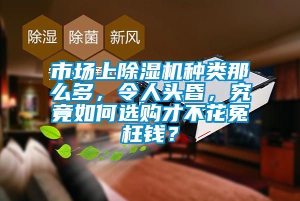 市場上除濕機種類那么多，令人頭昏，究竟如何選購才不花冤枉錢？