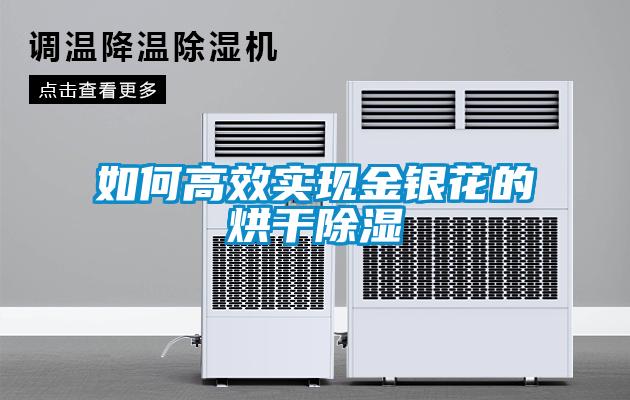 如何高效實現金銀花的烘干除濕