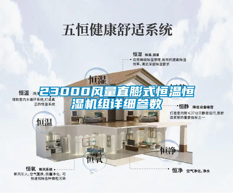 23000風量直膨式恒溫恒濕機組詳細參數(shù)