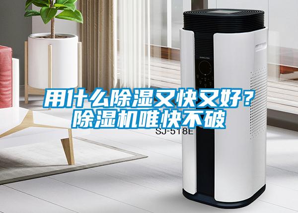 用什么除濕又快又好？除濕機唯快不破