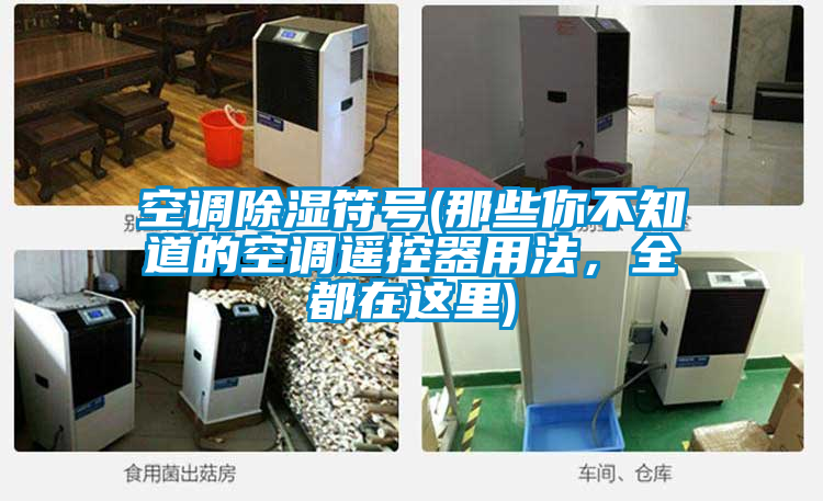 空調(diào)除濕符號(hào)(那些你不知道的空調(diào)遙控器用法，全都在這里)