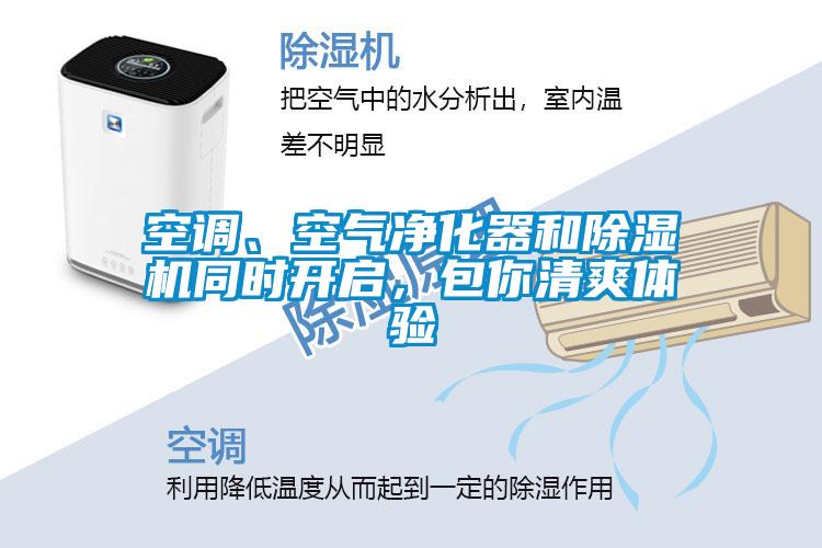 空調(diào)、空氣凈化器和除濕機(jī)同時(shí)開啟，包你清爽體驗(yàn)