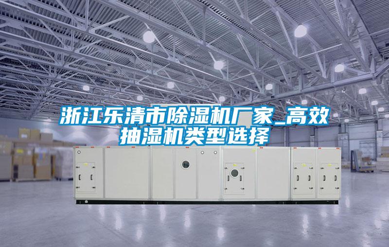 浙江樂清市除濕機(jī)廠家_高效抽濕機(jī)類型選擇