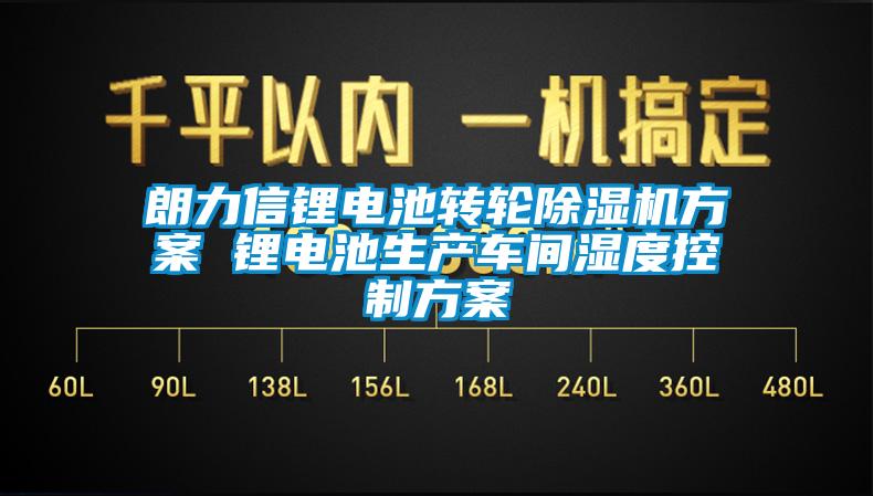 朗力信鋰電池轉輪除濕機方案 鋰電池生產車間濕度控制方案