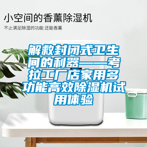 解救封閉式衛生間的利器——考拉工廠店家用多功能高效除濕機試用體驗