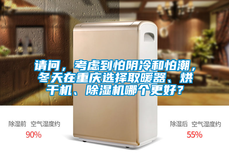 請問，考慮到怕陰冷和怕潮，冬天在重慶選擇取暖器、烘干機、除濕機哪個更好？