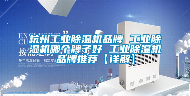 杭州工業除濕機品牌 工業除濕機哪個牌子好 工業除濕機品牌推薦【詳解】
