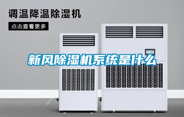 新風除濕機系統是什么