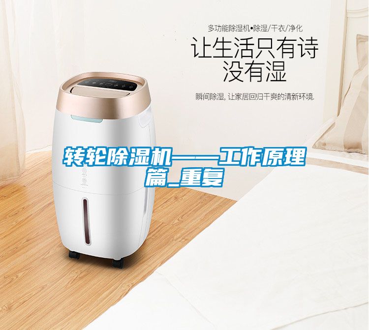 轉輪除濕機——工作原理篇_重復