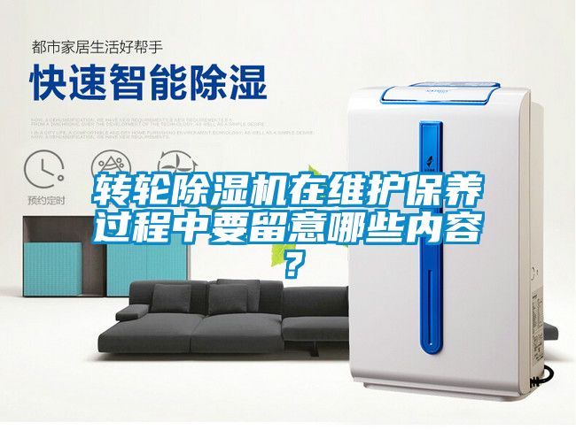 轉(zhuǎn)輪除濕機(jī)在維護(hù)保養(yǎng)過程中要留意哪些內(nèi)容？