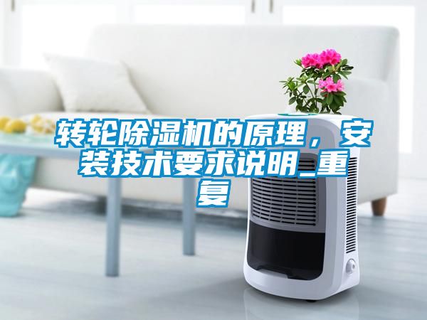 轉(zhuǎn)輪除濕機的原理，安裝技術(shù)要求說明_重復