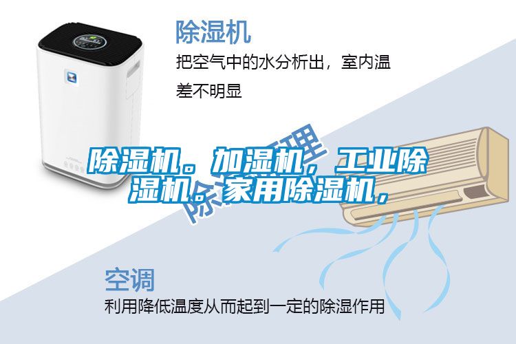 除濕機。加濕機，工業除濕機。家用除濕機，