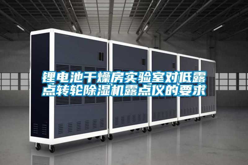 鋰電池干燥房實驗室對低露點轉(zhuǎn)輪除濕機露點儀的要求